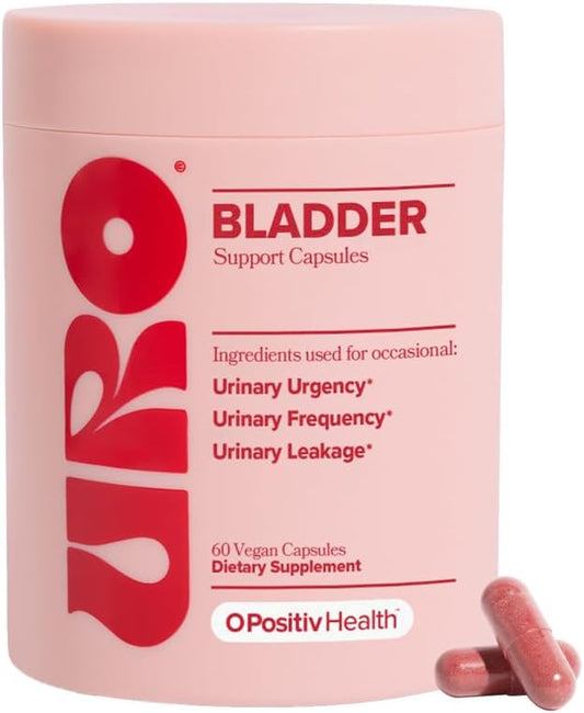 Suplemento O Positiv URO para Controle da Bexiga com Extrato de Semente de Abóbora, Extrato de Germen de Soja e Saw Palmetto – 30 Porções (Embalagem de 1)