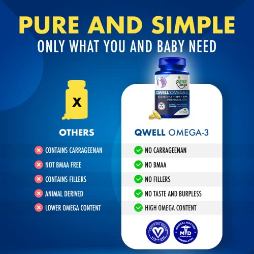 The Veggie Doctor - Vegan Prenatal DHA, EPA – Ômega 3 Vegetal para Gestantes – 60 cápsulas