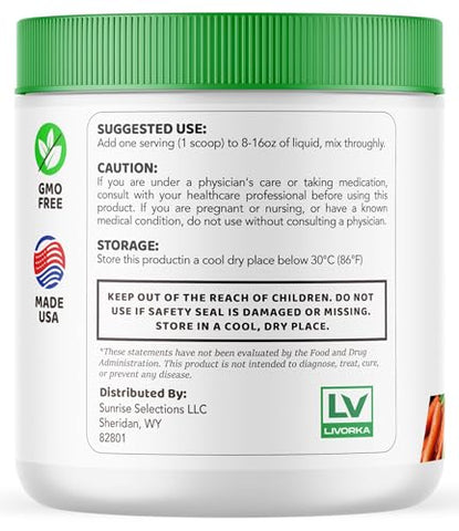 LIVORKA - Lean Body Tonic Powder – Fórmula Avançada, Natural, 60g