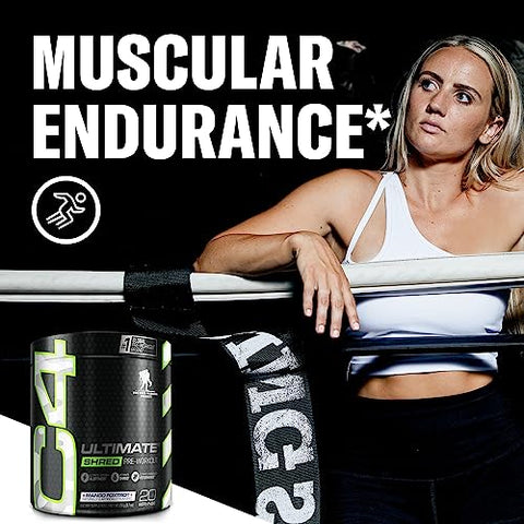 C4 Ultimate Shred x Wounded Warrior Project – Pré-treino em pó queima gordura para homens – 30 doses, 200g - Cellucor