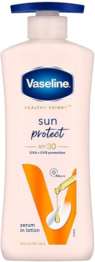 Loção Corporal Protetora Solar FPS 30 400 ml, Hidratante Diário para Pele Seca, Proporciona Pele Radiante sem Oleosidade – Para Homens - Vaseline