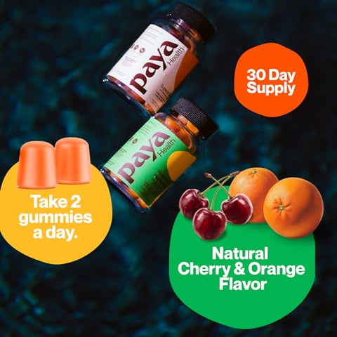 Paya Health - Duo Gummies para Pele Radiante | Suporta Saúde da Pele e Cabelo | Marca: Glowing Skin | 60 g