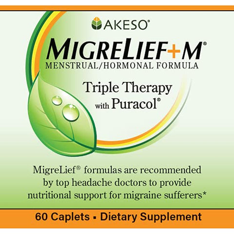 M – Suporte Nutricional para Mulheres com Enxaqueca Menstrual, 60 Cápsulas - MigreLief