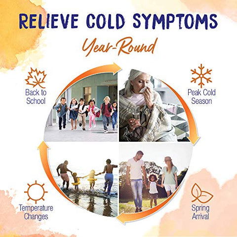 ColdCalm – Alívio dos Sintomas do Resfriado Comum: Espirros, Coriza, Dor de Garganta e Congestão Nasal – Não Causa Sonolência – 120 Comprimidos (2 Pacotes de 60) - Boiron