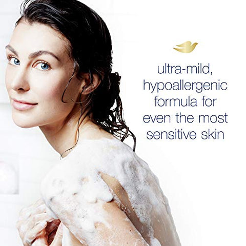 Espuma Instantânea para o Corpo 13.5 oz Pack de 4 – Pele Sensível, Limpeza Eficaz e Nutrição para uma Pele Mais Suave e Macia - Dove