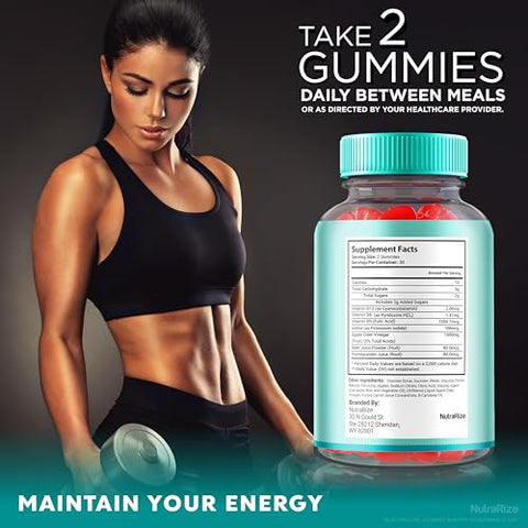 NutraRize - Ketolicious ACV Gummies – Gomas de Vinagre de Maçã Cidra, Fórmula Premium Keto, 60 Gomas