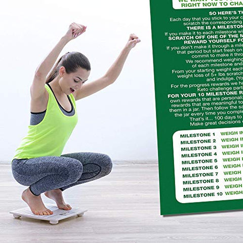 STUPID SIMPLE KETO - Planner Desafio Keto 100 Dias 2021, 30 x 30 cm, Papel, Formato Tabloide, Rastreador Removível com Recompensas Motivacionais