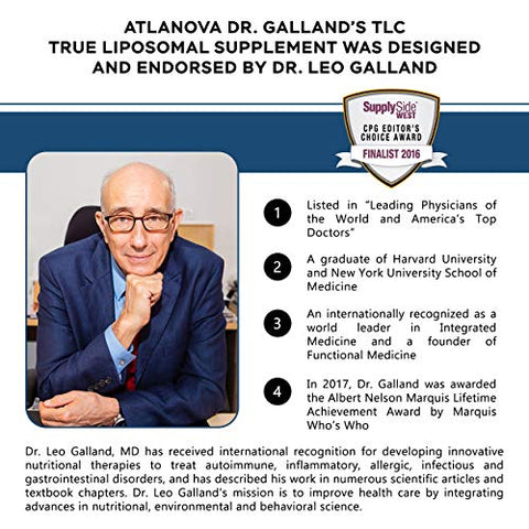 Dr. Galland’s TLC – Suplemento Lipossomal Verdadeiro, Curcumina de Açafrão – Luteolina, Semente de Cominho Preto | 100% Natural e Potente | Marca ATLANOVA - ATLANOVA
