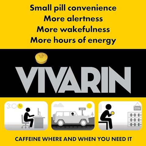 Comprimidos para Alerta com Cafeína, 16 un (Pacote com 5) - Vivarin