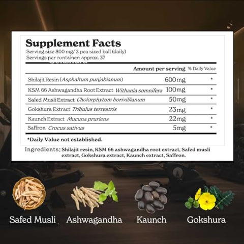 Better Alt - Shilajit Gold Himalaia Puro (Pacote com 2) 60g | Potencializa a Recuperação