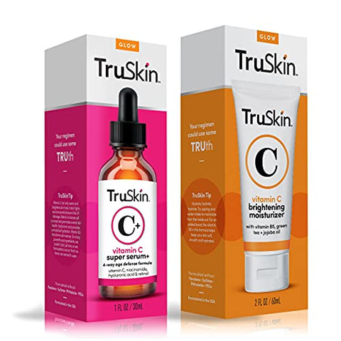 TruSkin Naturals - TruSkin Super C Duo: Serum Super C Plus e Hidratante de Vitamina C – 30ml + 50g