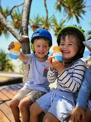 Aplicador de Protetor Solar – Kit Azul com 3 – Recarregável, Livre de BPA, Esponja Aplicadora de Protetor Solar, Filtro Solar - Solar Buddies