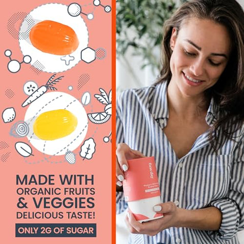 FIRST DAY - Primeiro Dia Gomas Multivitamínicas Diárias para Mulheres – Supercharge com Methylfolate – 60 g