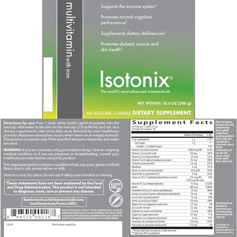 OPC-3 Isotonix - Isotonix Multivitamínico com Ferro – Fortalece o Sistema Imunológico, Melhora o Desempenho Cognitivo, Suplementa Deficiências Nutricionais, Saúde Óssea, Muscular e da Pele – Market America