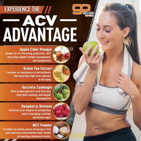 Cápsulas de Vinagre de Maçã com A Mãe – Suporte para Dieta Keto, Cetonas Exógenas BHB para Cetose, Energia – Purely Optimal Keto BHB