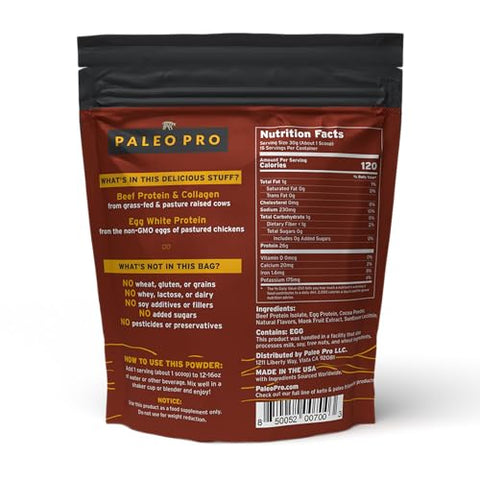Paleo Pro - Proteína em Pó PaleoPro de Pasto, Livre de Glúten e Laticínios | Sem Açúcar, Soja, Grãos ou Carboidratos Líquidos | Paleo