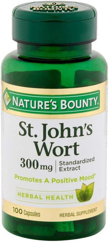Nature's Bounty - Nature’s Bounty Cápsulas de Hipérico 300 mg – Embalagem com 7 (100 unidades cada)