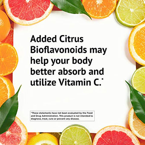 EsterC com Bioflavonoides Cápsulas Vegetarianas Suporte Imunológico 24 Horas Suave no Estômago Vitamina C Não Ácida Sem OGM Sem Glúten Vegano 500 mg 120 Porções, Citrus - American Health