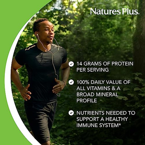 Natures Plus - NATURES PLUS Shake de Frutas Exóticas Spirutein Vermelho, 1 EA – Energético e Nutritivo
