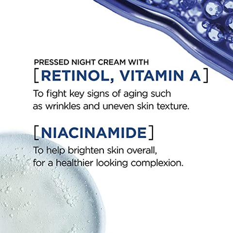 L'Oreal Paris - L’Oreal Paris Revitalift Creme Noturno Pressionado, Retinol Niacinamida, Reduz Rugas, Sem Fragrância, Amostra de Soro 50ml