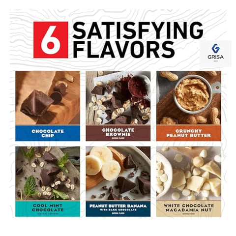 Grisa Box - Clif Bars – Barras Energéticas – Pack Variado – Feitas com Aveia Orgânica – 9-11g Proteína – Não-OGM – Baseado em Plantas – 2.4 oz (32 Unidades) GrisaBox