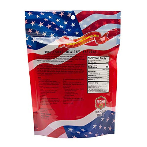 Woho - WOHO 126.8 – Fatia Média de Ginseng Americano em Embalagem de 8oz (227g)