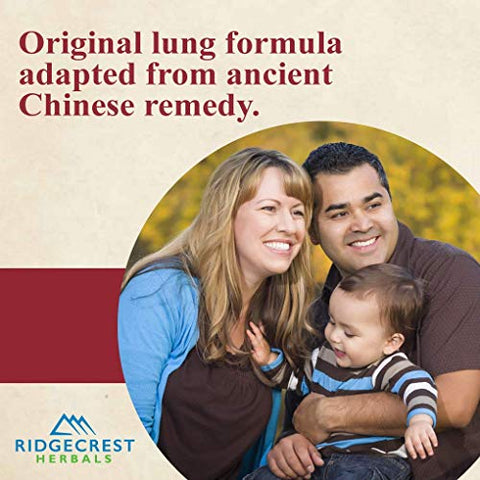 RidgeCrest Herbals - Ridgecrest Herbals ClearLungs Classic – Suplemento Diário Natural para Saúde Pulmonar e Nasal, Suporte para Brônquios, Respiratório, Imunidade, Sinusite e Bem-Estar do Muco – Fórmula Herbal (120 cápsulas)