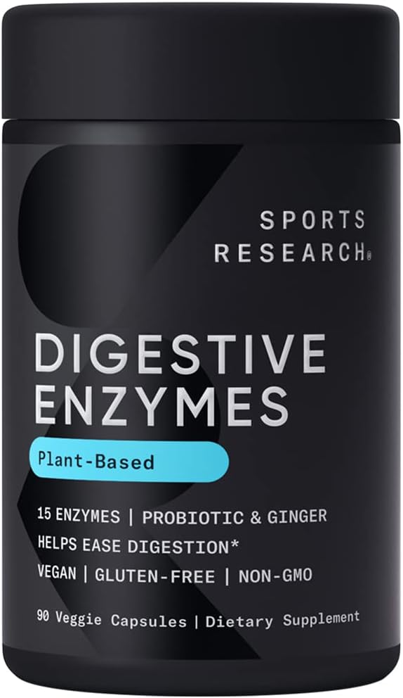 Digestive Enzymes with Probiotics Sports Research – Melhora a digestão e saúde intestinal