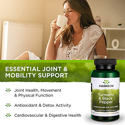 Cúrcuma: Poderoso Antioxidante Natural – 60 Cápsulas - Swanson