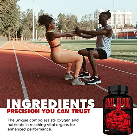 Osyris Nutrition Lab - Bull Blood – Suplemento de Óxido Nítrico para Homens – Impulsionador de Óxido Nitroso – L-Arginina – 60 cápsulas