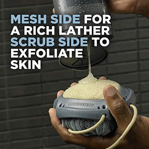DOVE MEN + CARE - DOVE MEN CARE Ferramenta de Banho para uma Pele Forte e Saudável – Limpeza Profunda com Esfoliação Ativa e Gel de Banho, Pacote com 4 Unidades