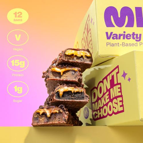 Barras de Proteína Vegana – Receita Atualizada | Baseada em Plantas, Baixo Teor de Açúcar | Marca Misfits - Misfits