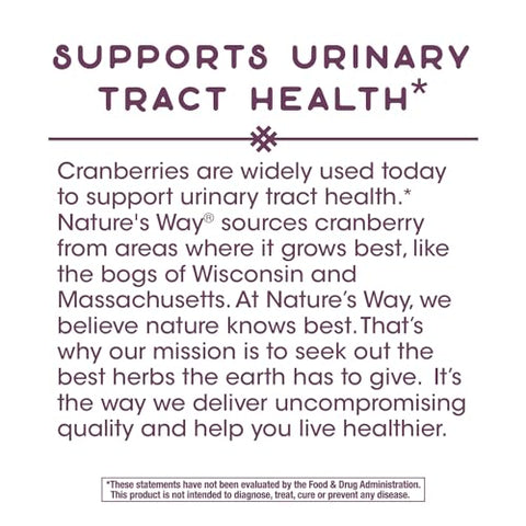 Nature's Way - Nature’s Way Premium Blend Cranberry 90% Frutas Sólidas 120 Unidades – Compre Agora!