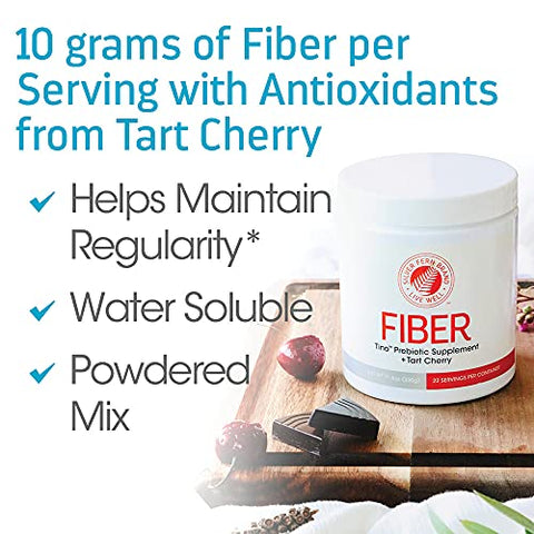 Silver Fern - Tino Pó de Suplemento de Alta Fibra – Não-OGM, Pré-Biótico, Solúvel em Água, Amigo da Digestão, Mistura em Pó – Adicione a Água, Suco, Shakes, Cereal