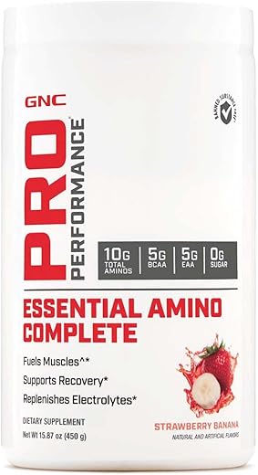Pro Performance Amino Complete Morango Banana 450g – Suporte para Recuperação Muscular - GNC