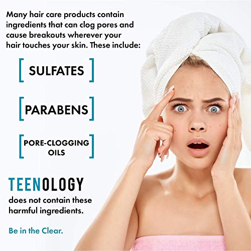 Body Wash para Adolescentes – Evite Acne e Espinhas Corporais – Livre de Sulfato e Parabeno, Não Comedogênico, Extratos Botânicos Naturais, Laranja Tropical – 16 oz (473 ml) - Teenology
