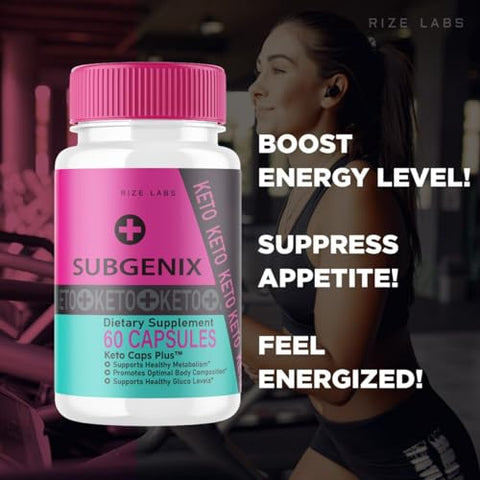 rize labs - (2 Pacotes) Cápsulas Subgenix, Subgenix Pílulas Naturais Queimadoras de Gordura, Suplemento Subgenix para Metas de Fitness e Bem-Estar, Fórmula Avançada Subgenix – Análise, Pastillas (120 Cápsulas)