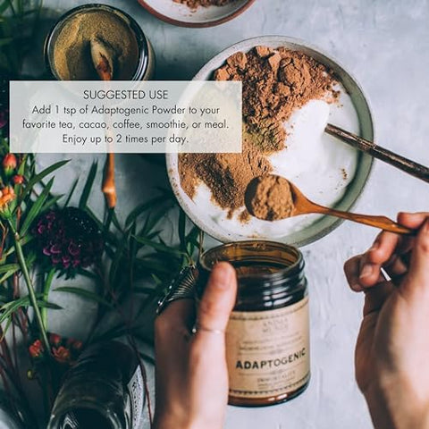 Anima Mundi Apothecary - Anima Mundi Cogumelo Orgânico – Cacau com Cogumelos Adaptogênicos – Pó de Cogumelo Revigorante com Lion’s Mane, Shiitake, Chaga – 100g