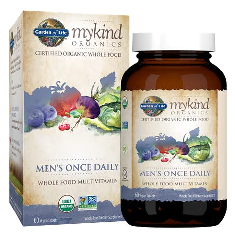 Multivitamínico para Homens, Vegano, 60 Comprimidos – Marca Garden of Life - Garden of Life