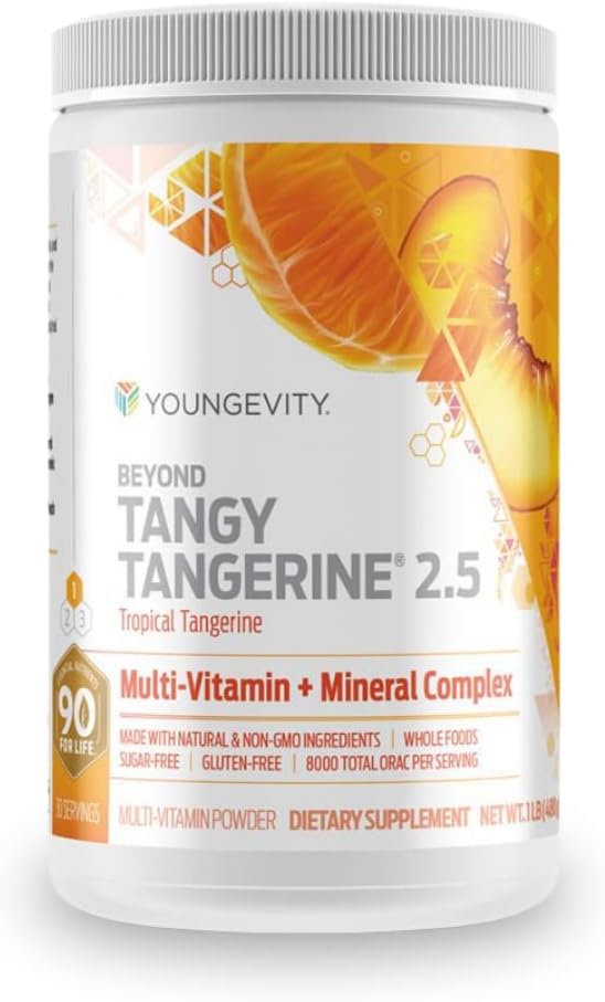 Beyond Tangy Tangerine 2.5 – Suplemento Multivitamínico Tropical Tangerine Ultimate – 30 Sachês - Youngevity