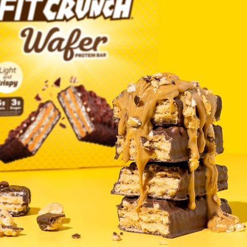 Fit Crunch - FITCRUNCH Wafer Barras de Proteína, 16g de Proteína, Criadas por Robert Irvine