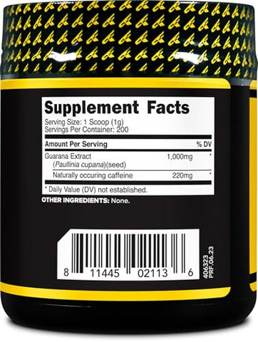 Guarana em Pó (200g) – Puro Guarana, 200 Porções - Primaforce