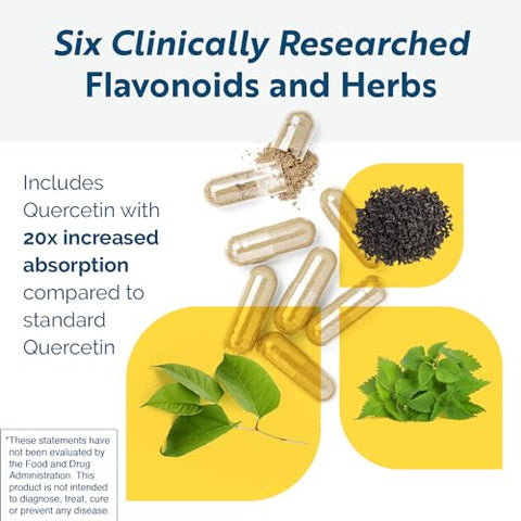 HistaQuel – Suporte para Mastócitos – Favorece a Produção Normal de Histamina - Researched Nutritionals