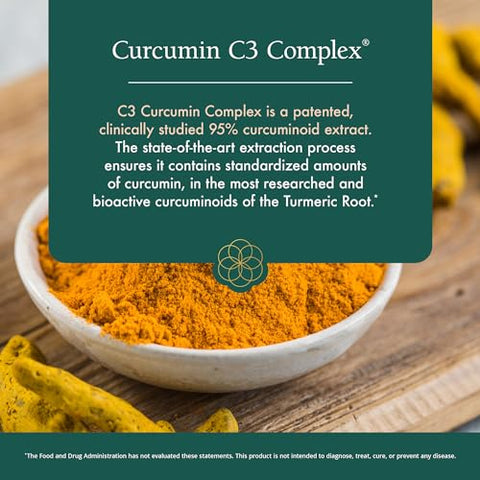 Suplemento Botânico Tesouros da Natureza – Suporte Amplo de Atividade Antioxidante – Com Cúrcuma, Gengibre, Chá Verde, Pimenta Preta, Trans-Resveratrol – 100% Natural e Potente – 60 cápsulas - Natura Health Products