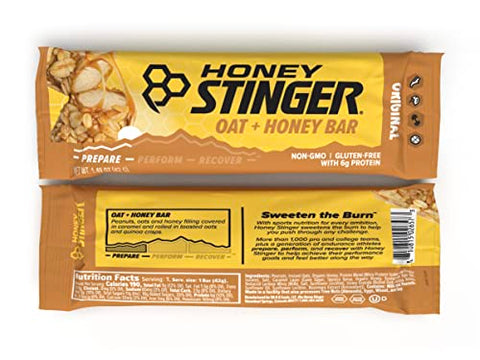 Barra de Aveia com Mel – Pacote Sortido – 12 Unidades – 6 de Cada Sabor – Fonte de Energia para Qualquer Atividade – Adesivo e Embalagem Plástica Inclusos - Honey Stinger