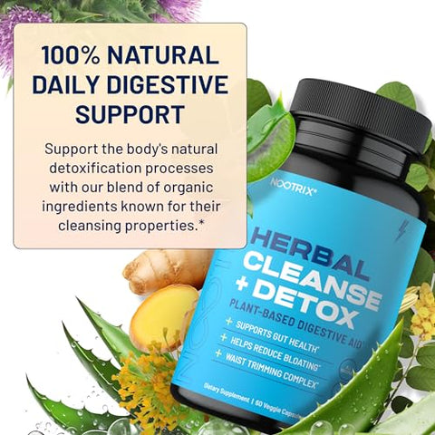 Nootrix - Herbal Cleanse Detox | Desintoxicação de 15 Dias para o Intestino | Marca Herbal Cleanse