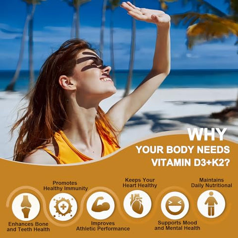 Vitamina D3 K2 com Cálcio – Fortaleça seus ossos – 60 cápsulas - NATURE TARGET