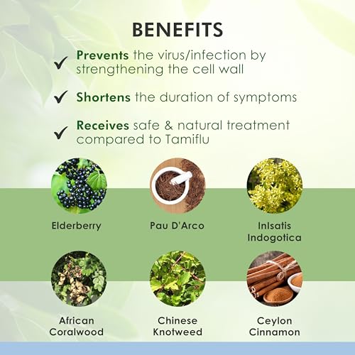 Intelligent Remedies - VIRAsol – Extrato Herbal com Sabugueiro, PAU D’arco, Canela e Pau Rosa Africano – 100g