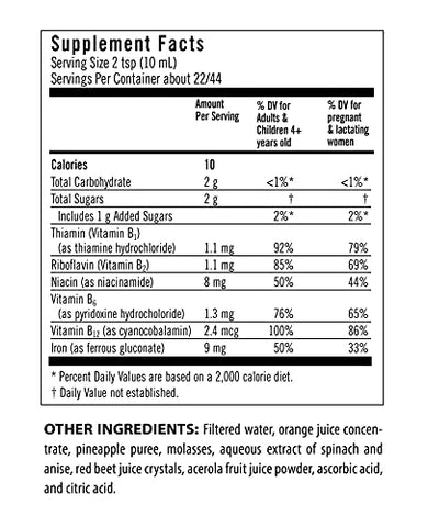 Iron com Complexo de Vitaminas B – Mantém Níveis Saudáveis de Ferro – Não Causa Constipação, Altamente Absorvível – Vitamina-B - Flora