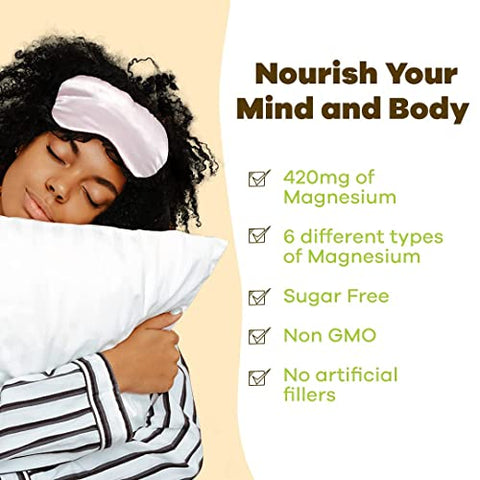 GOBIOTIX - GoBiotix Pó de Magnésio Glicinato – Suplemento de Complexo de Magnésio com Citrato, Malato e Glutamina Quelato – Sem Açúcar, Não Transgênico – 420 mg por Porção – 60 Porções por Frasco